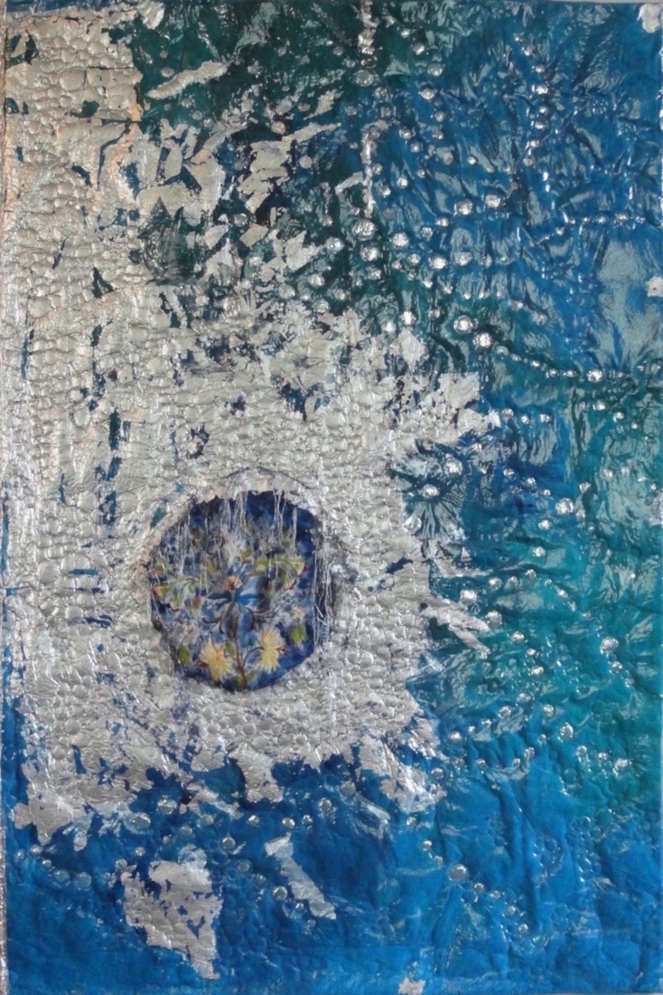 image of abstract work of art named: Flowers and Champagne Streams